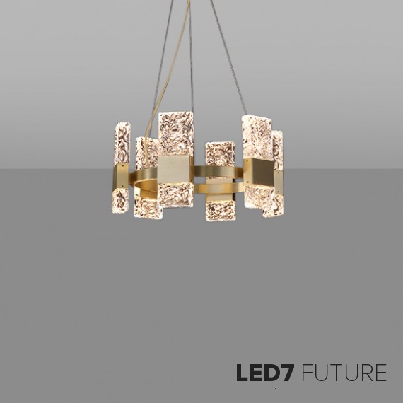 Loft Industry Modern - Bricks Cold Chandelier V2